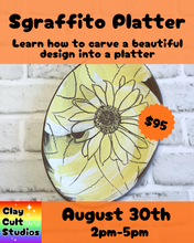 Load image into Gallery viewer, Sgraffito Platter (One-Day)
