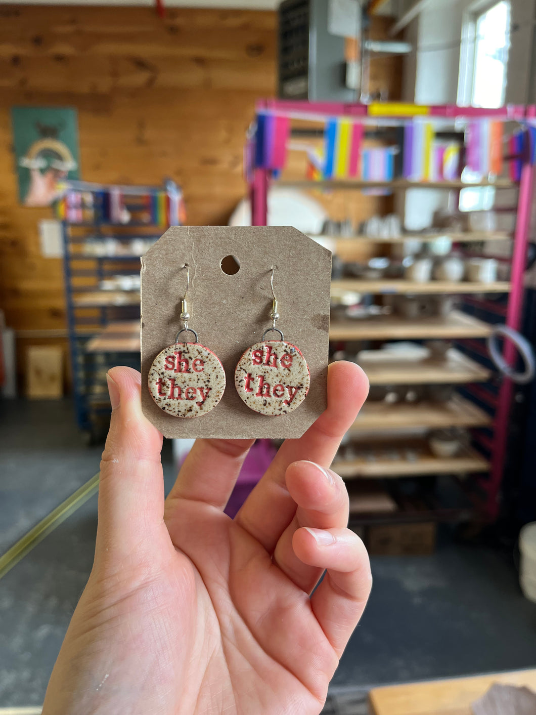 She/They Earrings