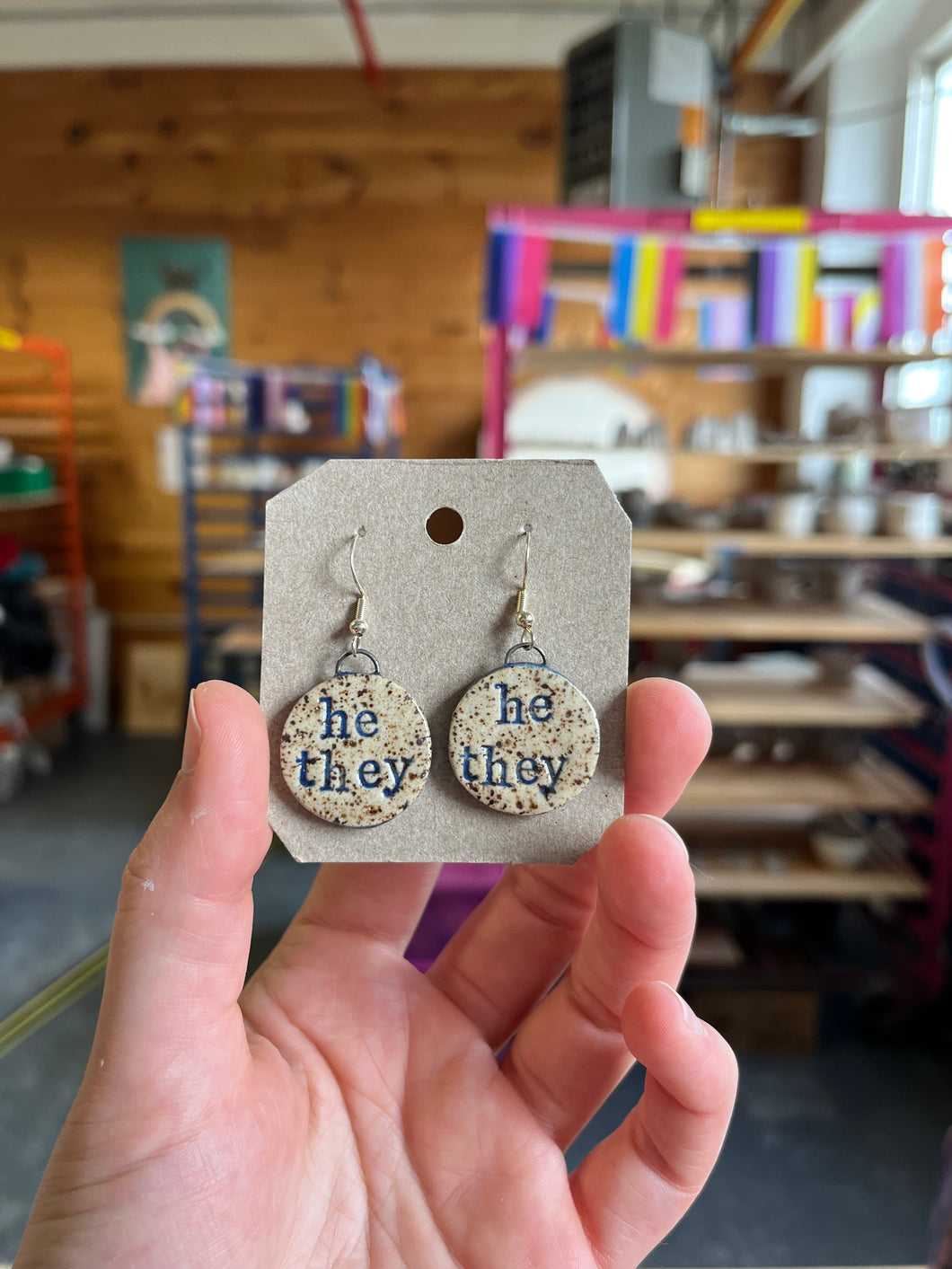 He/They Earrings