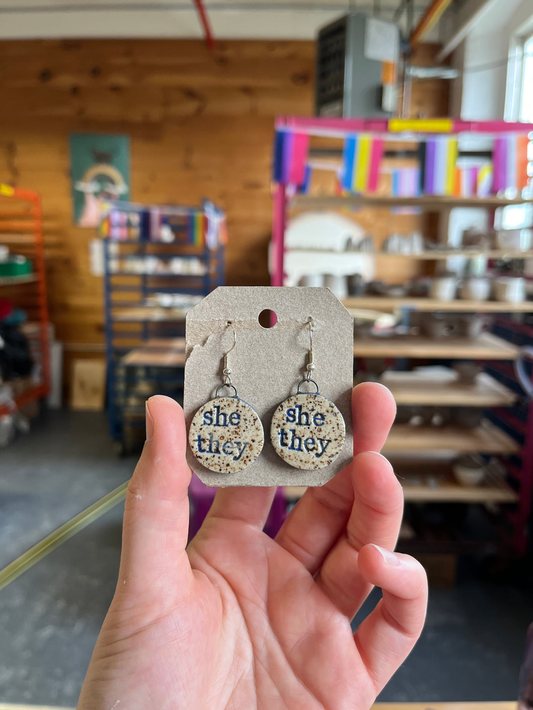 She/They Earrings